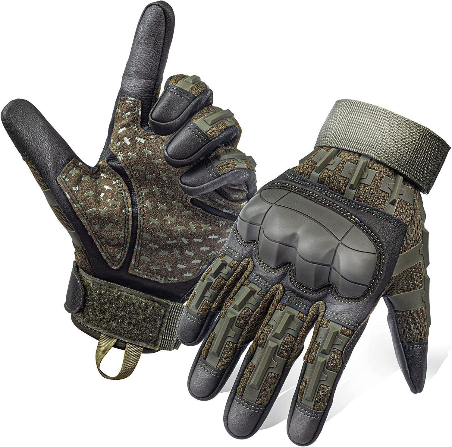 2023 New tactical touchscreen gloves tactical shooting rubber knuckle gloves tactical full finger motorcycle combat Glove