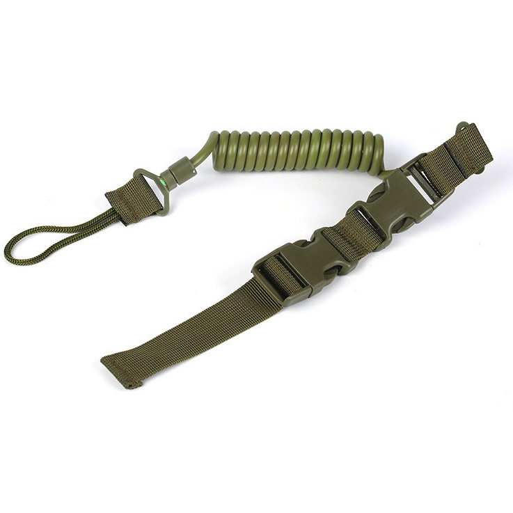 Shooting Hunting Accessories Telescopic Sling Bungee Tactical Secure Lanyard Spring Hand Sling