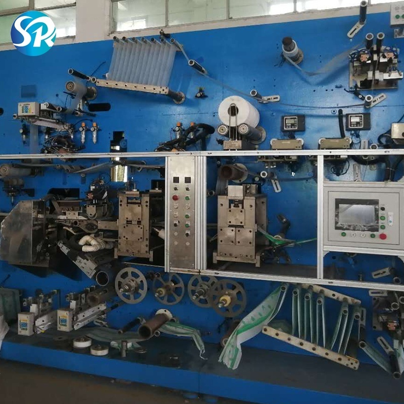 Semi Full Servo Automatic Second Hand Used Underpad Under Pad Sanitary Napkin Adult Baby Diaper Production Line Making Machine