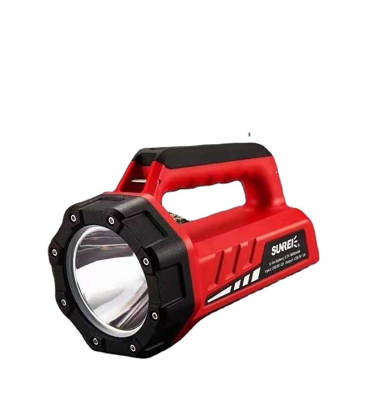 Sunrei  TZ800 Factory construction site patrols with flashlights led torch rechargeable flashlight with magnet