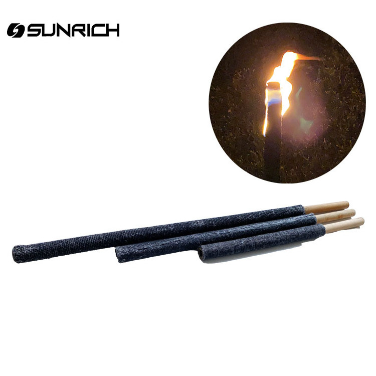 High quality hand hold wax torch candle for family gathering hiking camping