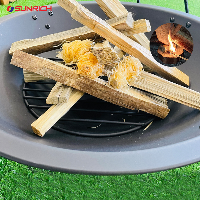 Wood Fire Starters 25 Pack Natural Wood and Wax Quick Start Firelighter Waterproof 10 Minutes Long Burn for BBQ Charcoal