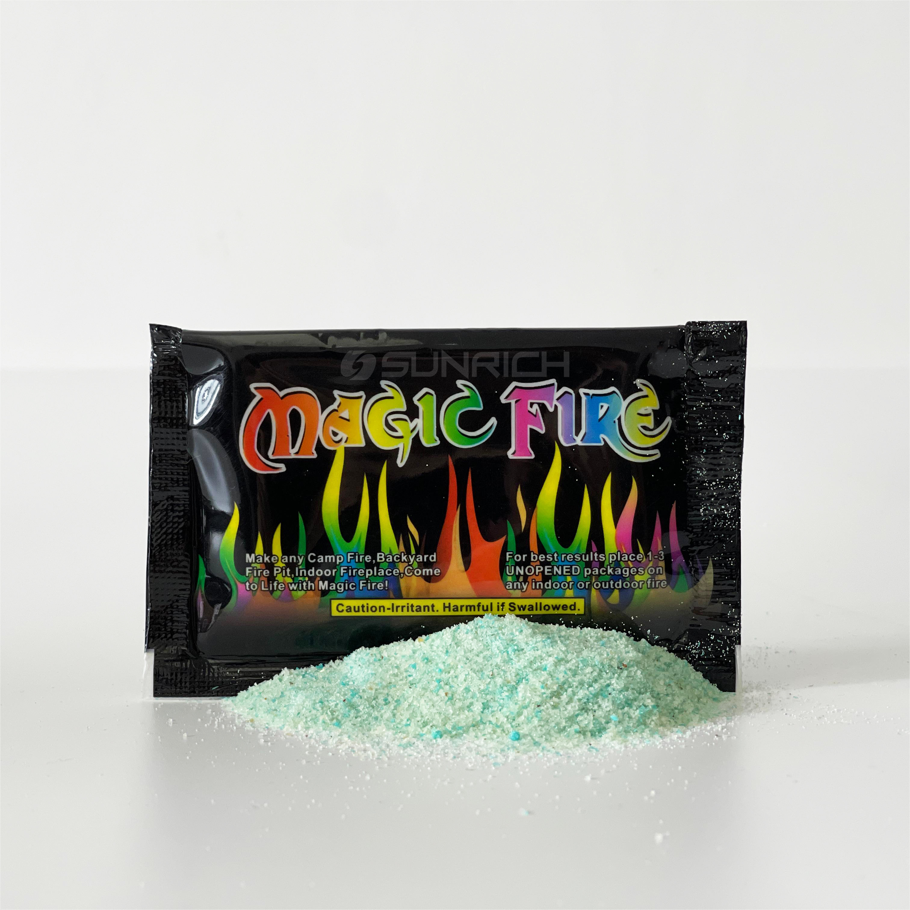 Magical Fire powder Rainbow colored flames Applicable to outdoor Indoor backyard beach camping fireplace Entertain family