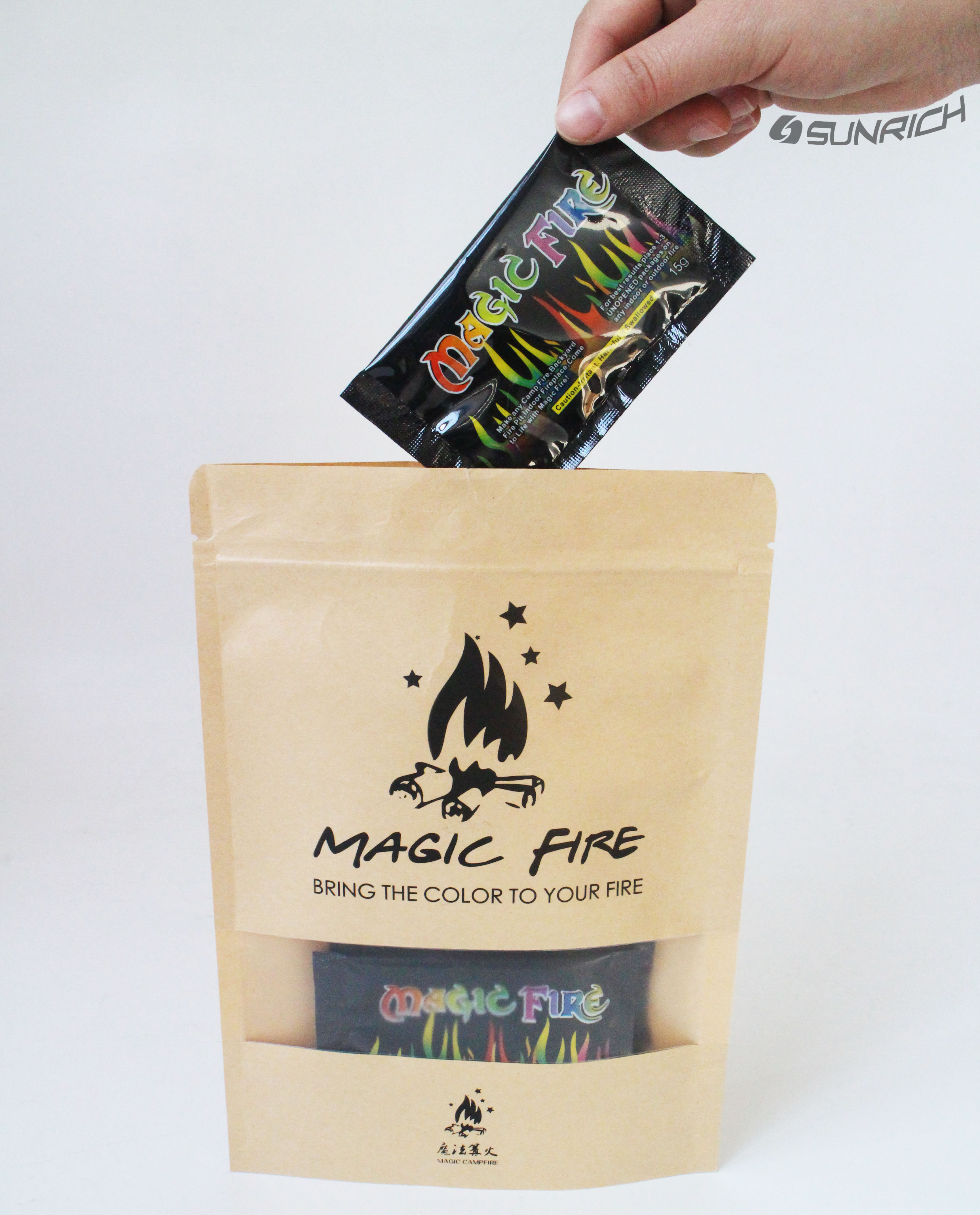 Best Sell Magic Fire 10g 15g 25g 30g Flame Magic trick Camp Outdoor Indoor mystical color fire magic colour family friend party