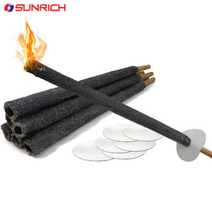 Sunrich factory price high quality hand hold 90 Min Camping Garden Candle Procession Paraffin Wax Torches