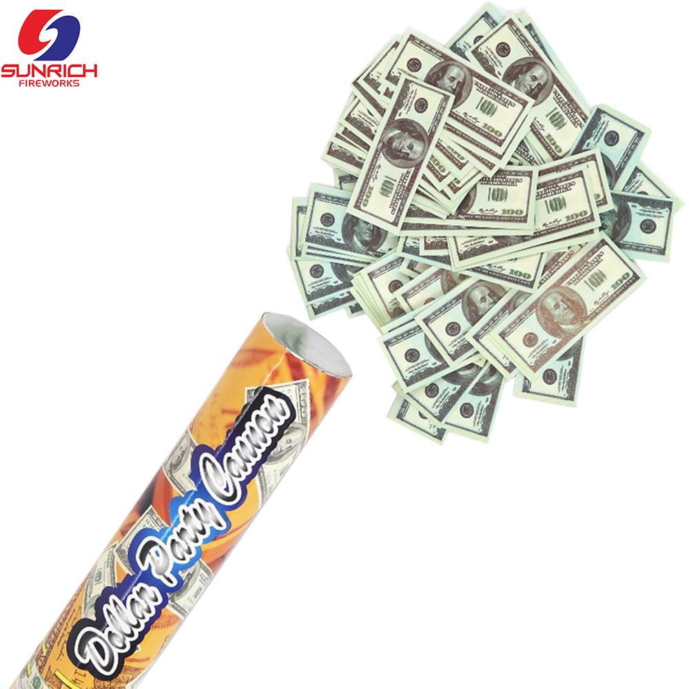 Sunrich best quality compressed air driven party confetti cannon confetti poppers for Christmas party