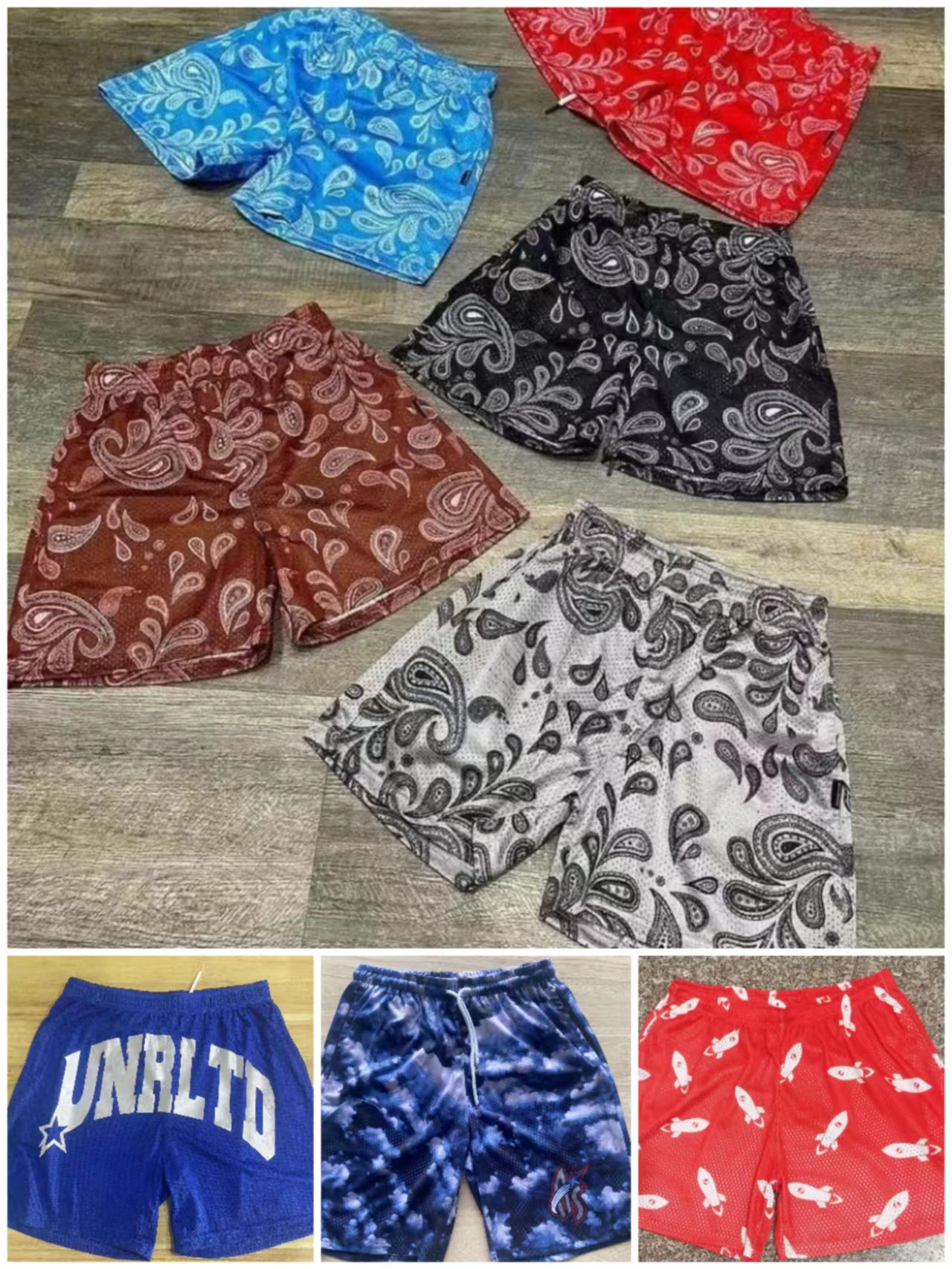 Wholesale High quality Polyester Gym Sweat Shorts For Men Sport Mens Basketball Shorts Custom Mesh Shorts