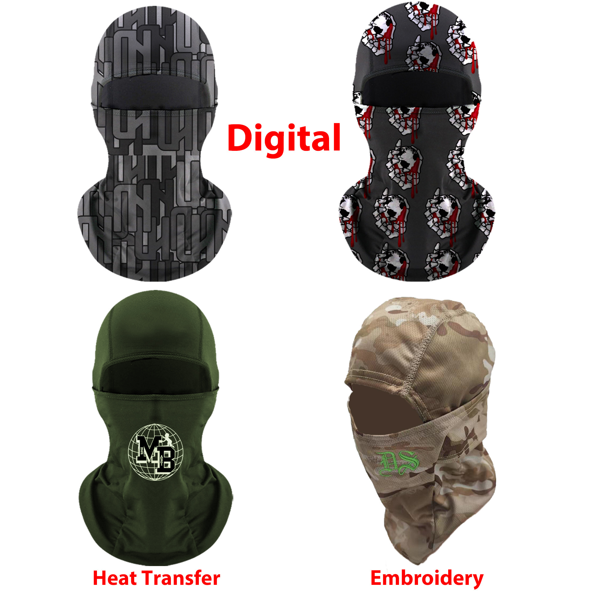 Wholesale Full Face Cover Winter Fleece Balaclava Hats Outdoor Motorcycle Plush Ski Mask Custom Balaclava