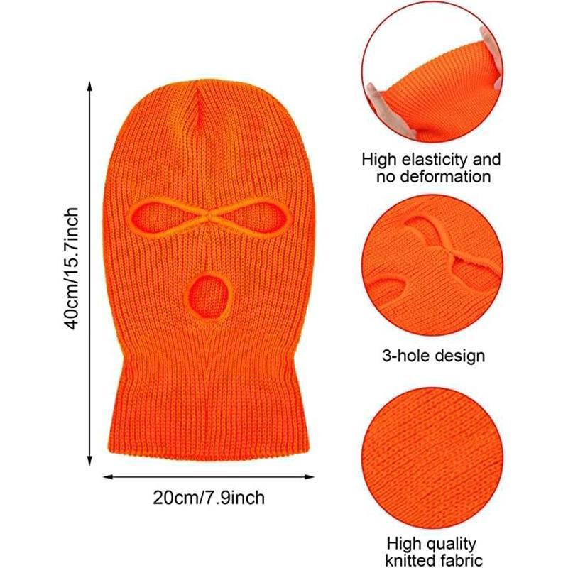 Winter Man Women Knitted Hat 3 Hole 1 Hole Designer Ski-mask beanie High Quality Balaclava Motorcycle Full Face Custom Ski Mask