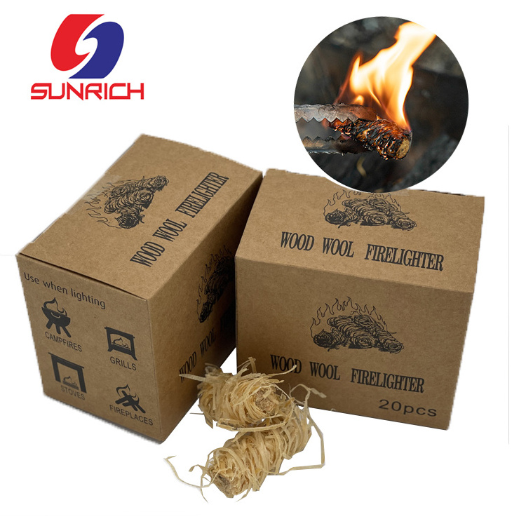 Fireplace Lighters Fire Starters Natural Eco Firelighter for BBQ Lighting Fires Camping Barbecue