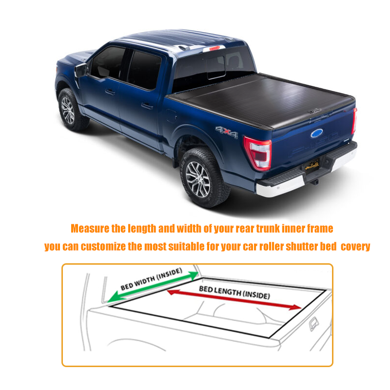 Hard Type Aluminium 4x4 Pickup Truck Retractable Camper Tonneau Cover Toyota Hilux Accessories Lock Dodge Ford Ranger f150