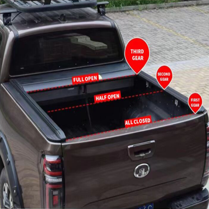 Car Accessories 4x4 Pickup Truck Fullbox Hard Toyota Hilux f150 Tonneau Bed Cover Waterproof Retractable Ford Ranger ram 1500