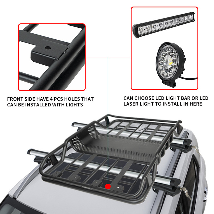 Hot product gutter mount roof rack  roof rack 4X4 crossbar for car roof rack for Audi a6