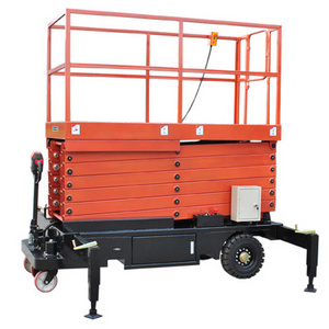 Cheapest mobile aerial scissor lift platform building window cleaning lift