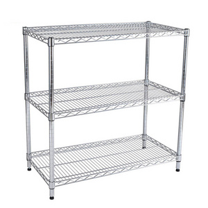 Kitchen Bathroom Mesh Wire Rack Stainless Steel Storage Rack Shelving Shelf with Factory Price