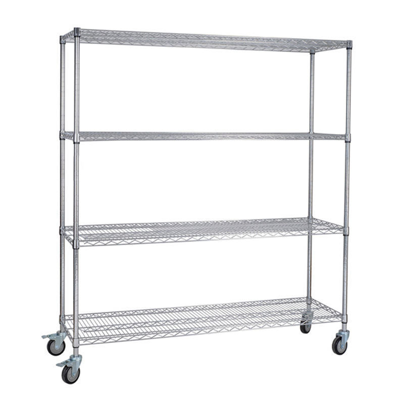 Kitchen Bathroom Mesh Wire Rack Stainless Steel Storage Rack Shelving Shelf with Factory Price