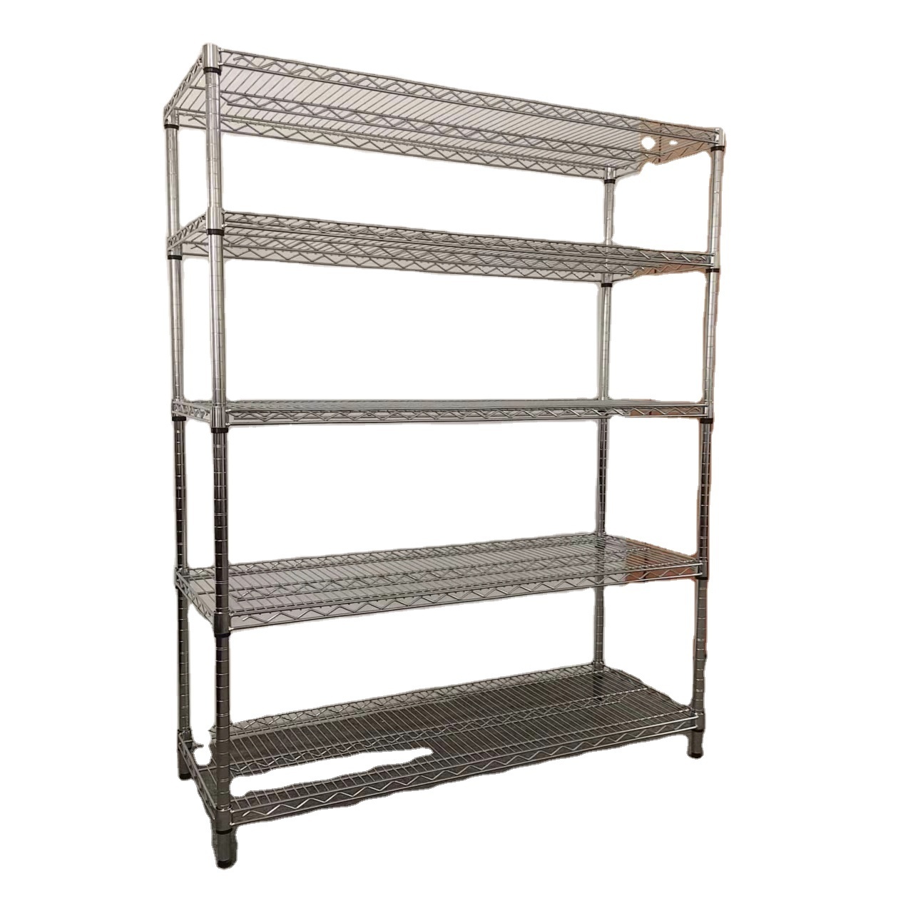 Customized Price Warehouse Racks Heavy Duty Metal Steel Storage Shelves 5 Layer Wire Shelf for Sale Racks Shelves