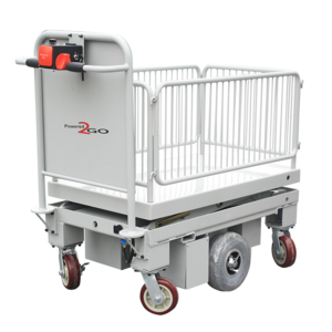 24v Power Logistics Electric Truck Stainless Steel Electric Trolley Cart with Storage Tote Box Sunrise 400w Garden Tools Storage