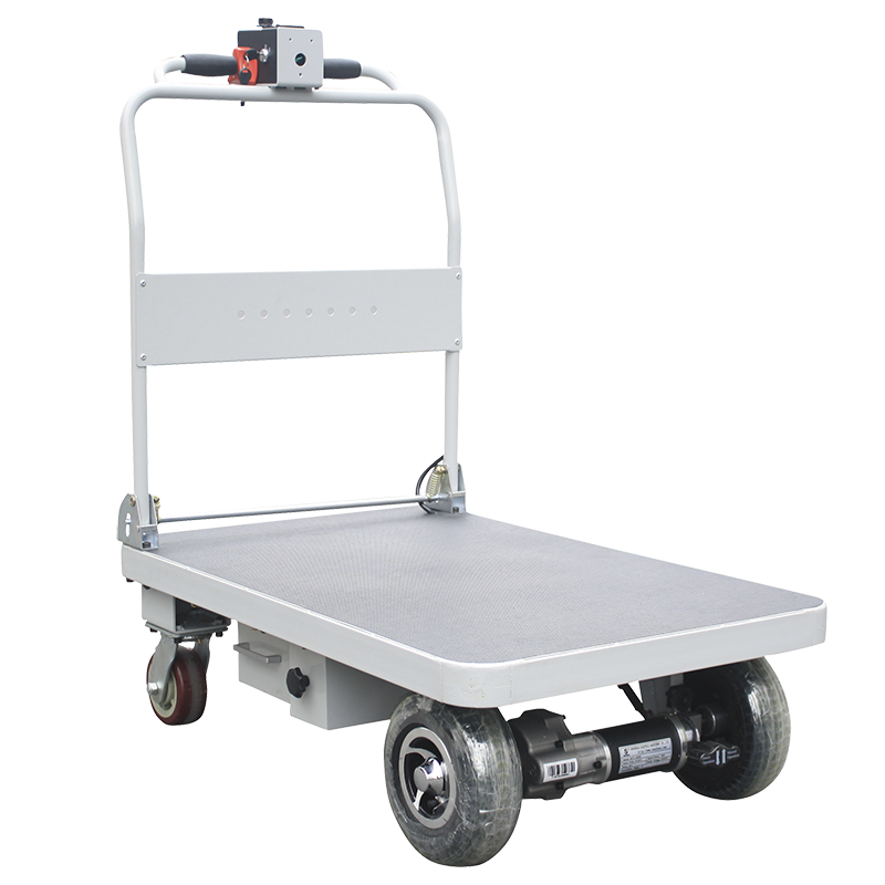 24v Power Logistics Electric Truck Stainless Steel Electric Trolley Cart with Storage Tote Box Sunrise 400w Garden Tools Storage