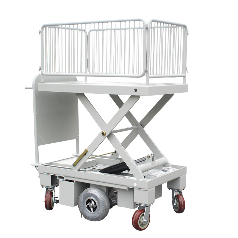 1000kg Load Electric Platform Cargo Carrier Trolley Heavy Loading Transport Cart Prices With 4 Wheels