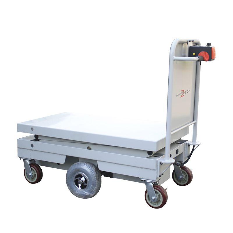 1000kg Load Electric Platform Cargo Carrier Trolley Heavy Loading Transport Cart Prices With 4 Wheels