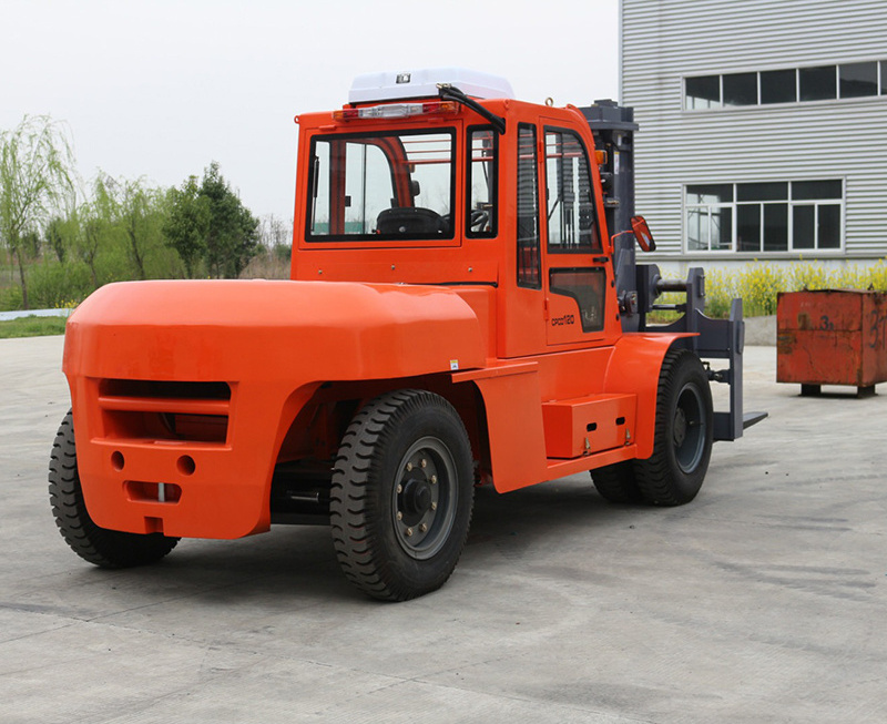 Factory directly sale big montacargas heavy duty diesel forklift diesel 12- 16 ton carretilla elevadora with fork positioner