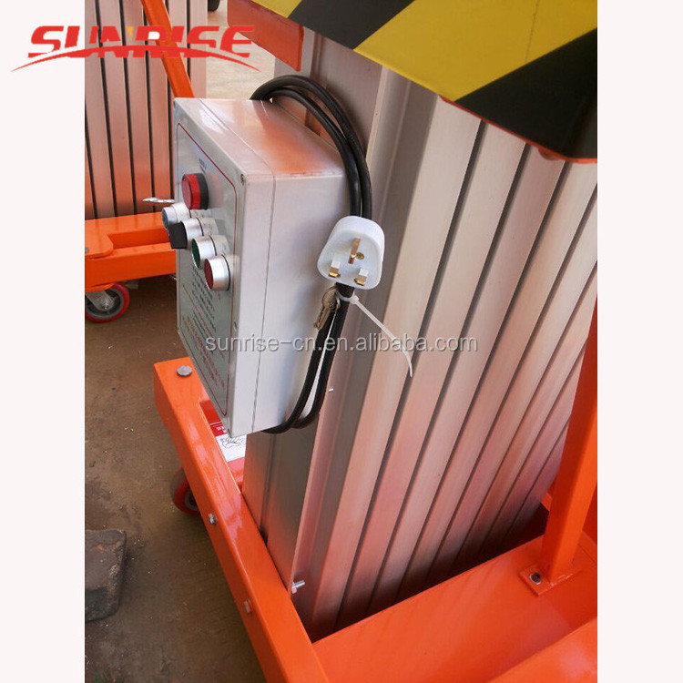 Scissor Lifts Aerial Aluminum Double Mast Work Platform