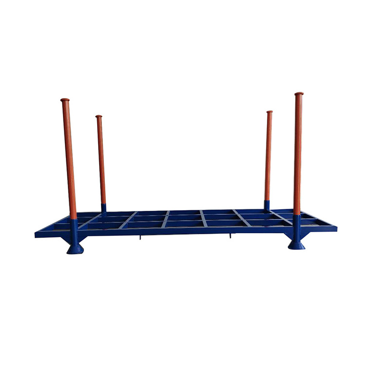 Customized Heavy Duty Galvanized Storage Foldable High Quality Metal Weld Stackable Warehouse Steel Post Pallet Rack