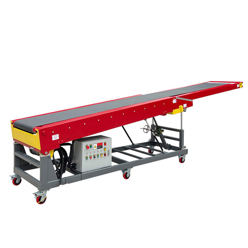 Truck Loading Unloading Portable and Extendable Belt Conveyor Transportador for warehouse Container loading