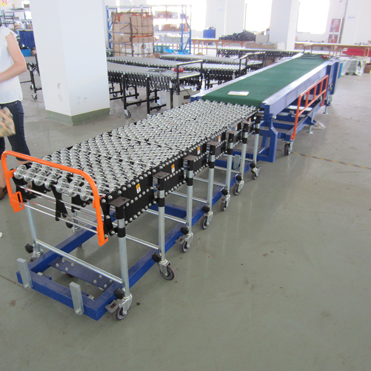 Material Handling Conveying Equipment Automatic Belt Conveyor For Truck Loading Unloading