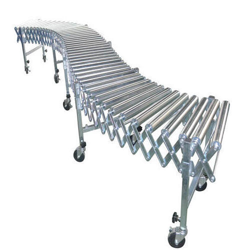 Retractable Manual Flexible telescopic Expandable gravity roller conveyor