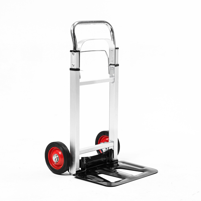 90KGS Portable Folding Aluminum alloy Two-wheel trolley folding portable cart hand truck