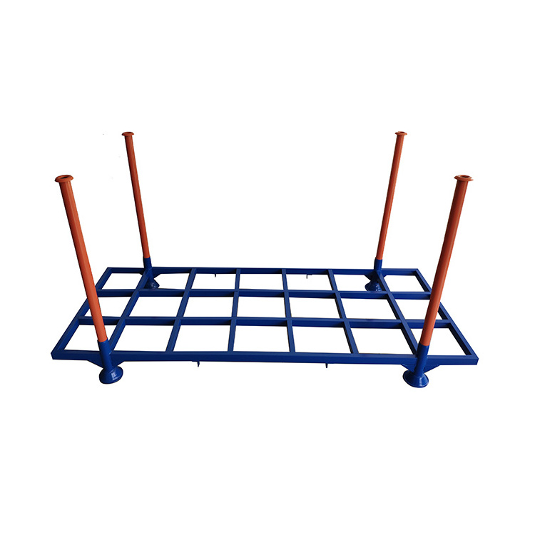 Customized Heavy Duty Galvanized Storage Foldable High Quality Metal Weld Stackable Warehouse Steel Post Pallet Rack