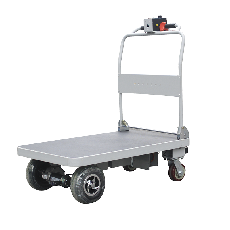 Electric Flat Pallet Pull Truck China Iron And Steel Workshop Transports Four Wheel Electric Wagons