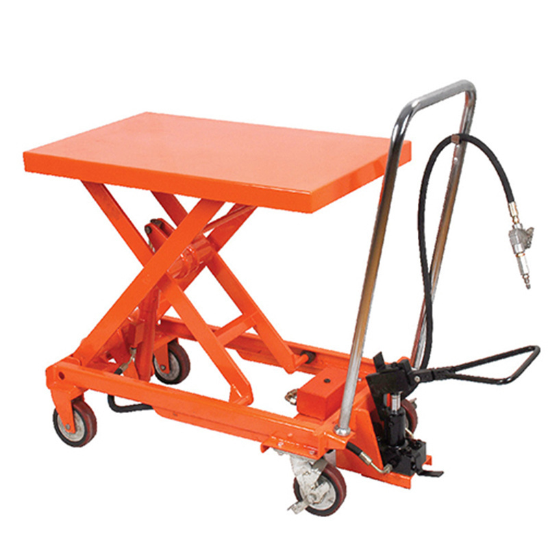 Industrial Warehouse Portable Manual Hand Trolley 210Kg Hydraulic Hand Truck with Double Scissor Lift