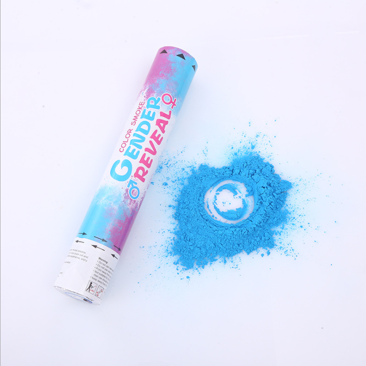 Baby shower Gender Reveal Confetti Powder Cannons blue pink boy or girl corn power party poppers