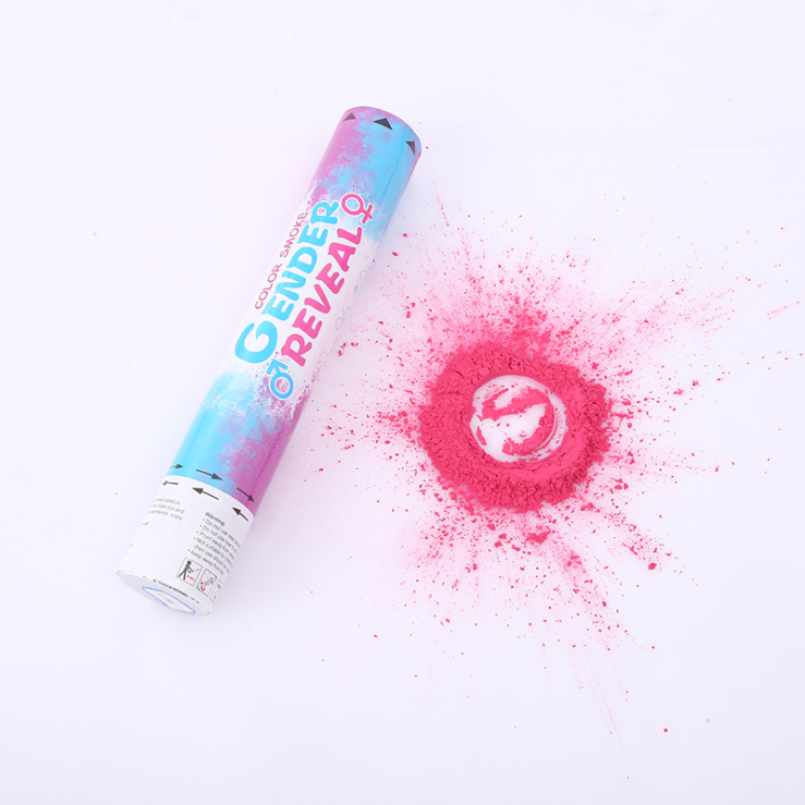 Baby shower Gender Reveal Confetti Powder Cannons blue pink boy or girl corn power party poppers