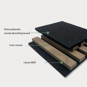 Akustik panel Decorative Studio Diffuser Wood Slat Sound Proofing Akupanel Wooden Acoustic Panels