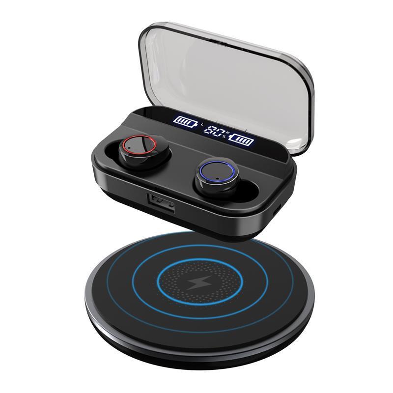 2019 Free Sample CE RoHS FCC Noise Cancelling IPX7 Wireless Charging X11 BT 5.0 TWS Wireless Stereo Earbuds