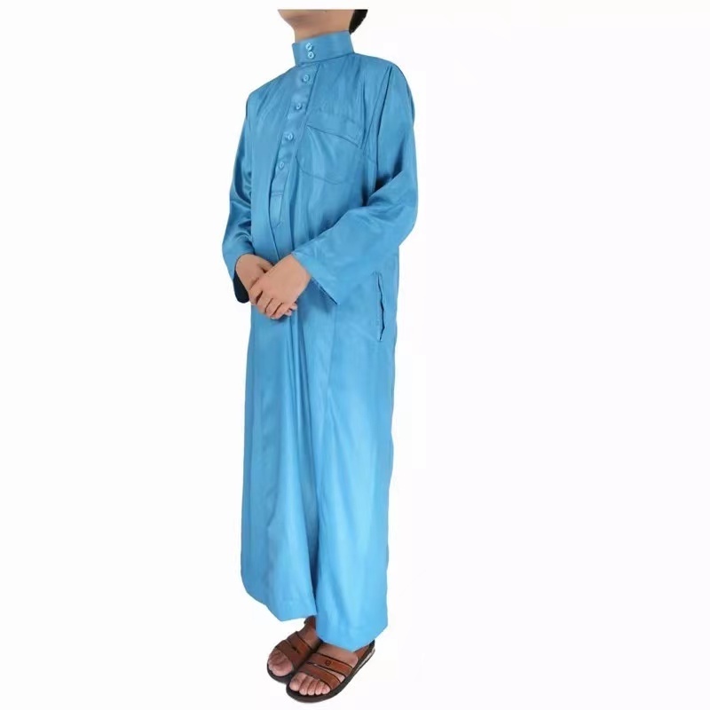 High Quality Islam Arab Children's Muslim Clothing al haramain Robe  Saudi Arabic  Style  Thobe Haramain Jubba