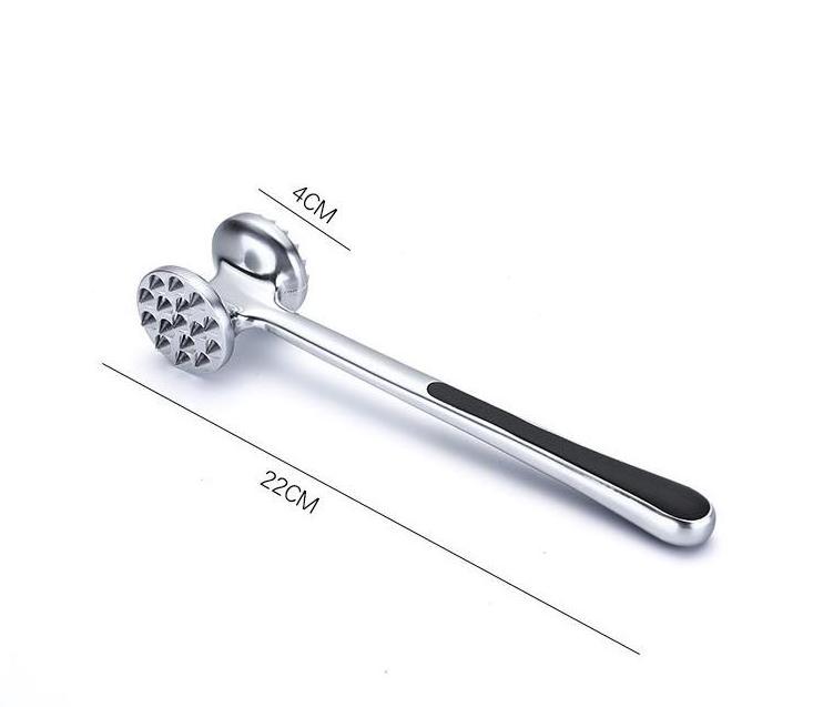 Metal Meat Tenderizer Hammer Dual Sided Pounder For Tenderizing and Pounding Steak Mallet Tools