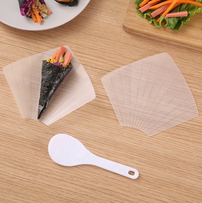 Plastic Hand-rolled Sushi Making Mold Japanese Temaki Maker With Meal Ladle For Kids DIY Lunch Bento