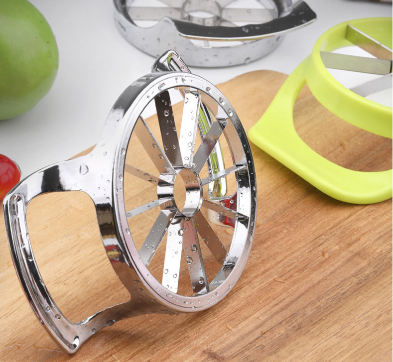 Stainless Steel Apple Chopper Fruit Cutter Corer Salad Peeler Slicer With Easy Handle Multifunctional Kitchen Gadget Tool