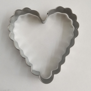 Large Wave Heart Cookie Cutter Stainless Steel Biscuit Cake Fondant Pancake DIY Baking Mold