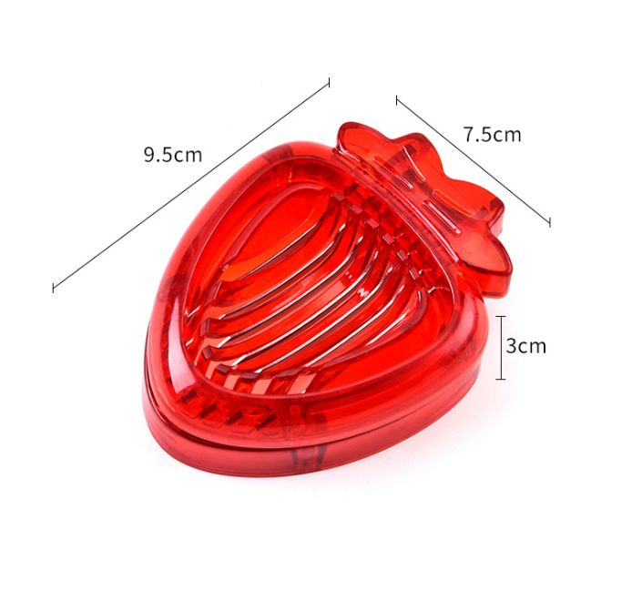 Plastic Strawberry Chopper Fruit Cutter Salad Peeler Slicer Multifunctional Kitchen Gadget Tool