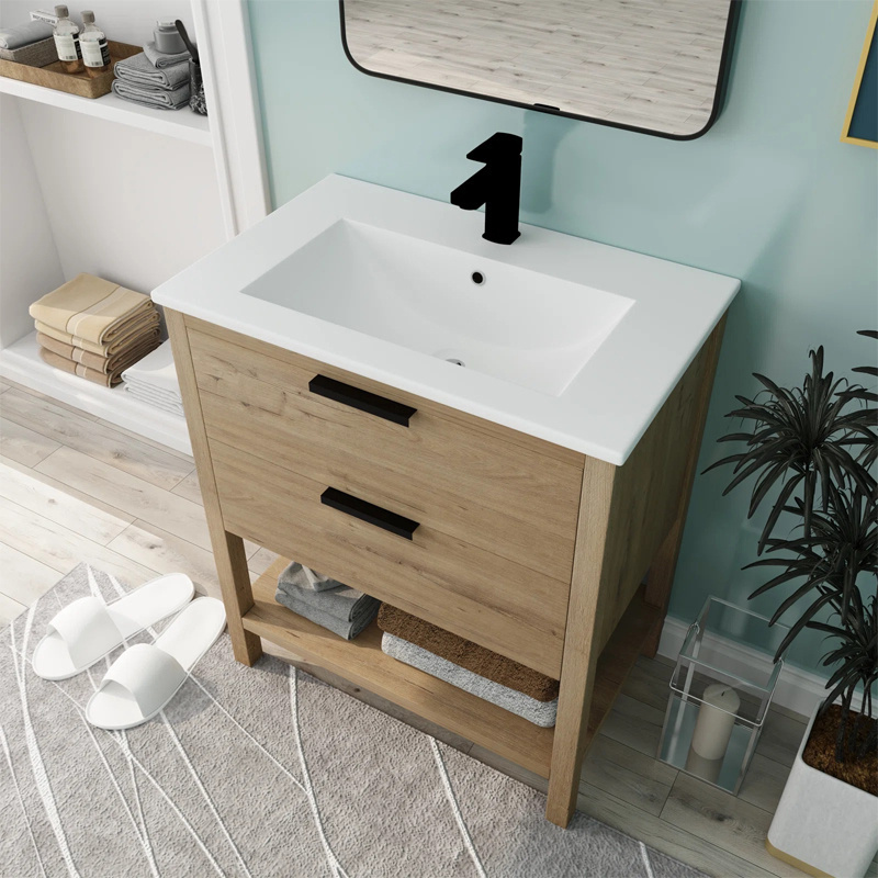 Cabinetry luxurious bathroom thin edge basin cabinet modern square white wash hand modern porcelain vessel laundry wash basin