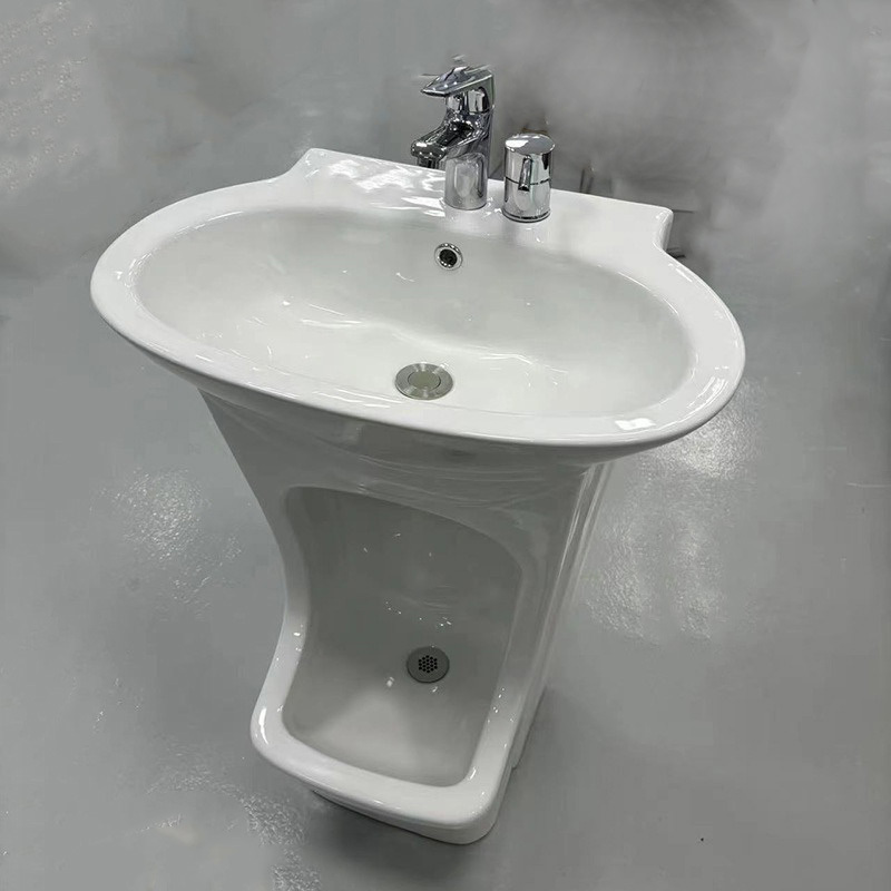 Lavatories lavamanos Utility Sinks WUDU Wudhu Muslim integrated basin hand washing foot ceramic basin Middle East Bathroom sink