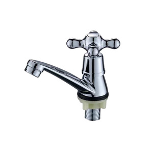 Flat pull 96 basin tap cross wheel torneira single Bathroom Sinks cold raised hand wash basin faucet