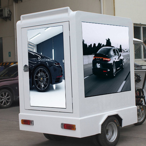 easy to install P4.8 tricycle led panel waterproof IP65 scooter led billboard cabinet full color advertising digital tricycle