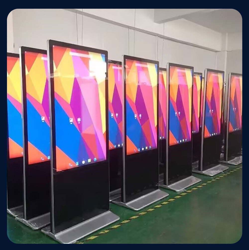 Sunrise Battery Powered Digital A-Frame Wireless Portable Digital Poster Lcd Signage Powered Smart Movable Advertising Board